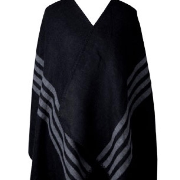BB Dakota Poncho - black/grey - Picture 3 of 5
